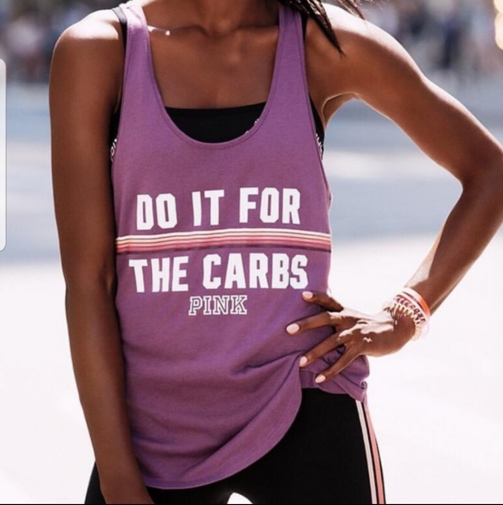 VS Pink Do It For The Carbs Workout Tank XS - Picture 1 of 7